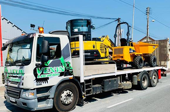 Livraison de matériel et d’engins de travaux publics