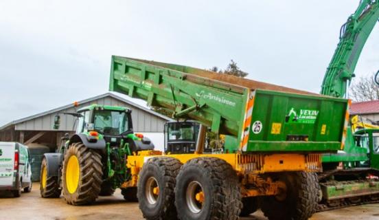 Tracteur-benne